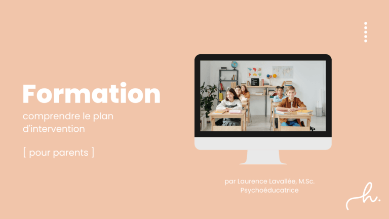 Comprendre le plan d’intervention